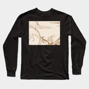 Dragon VS knight Long Sleeve T-Shirt